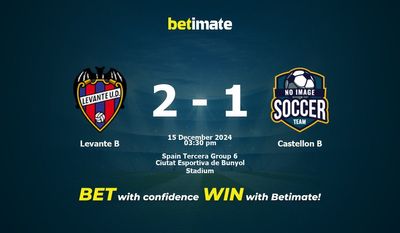 Pronostic, cotes et conseils de paris pour Levante B vs Castellon B 15/12/2024