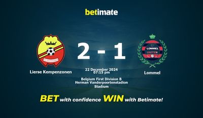 Lierse Kempenzonen vs Lommel Prédiction, cotes et conseils de paris 22/12/2024