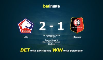 Pronostic Lille vs Rennes, cotes et conseils de paris 24/11/2024