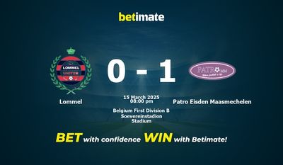 Lommel vs Patro Eisden Maasmechelen Prédiction, cotes et conseils de paris 15/03/2025
