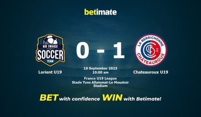 Lorient U19 vs Châteauroux U19 Prédiction, cotes et conseils de paris 10/09/2023
