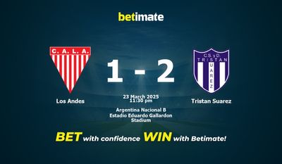 Pronostic, cotes et conseils de paris Los Andes vs Tristan Suarez (23/03/2025)