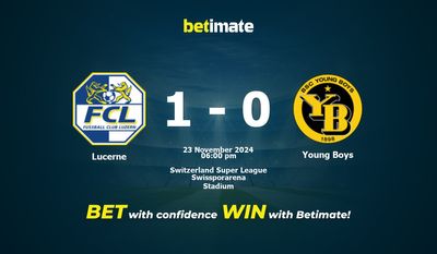 Pronostic, cotes et conseils de paris Lucerne vs Young Boys 23/11/2024