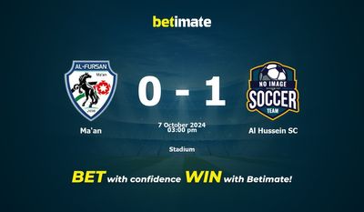 Pronostic, cotes et conseils de paris Ma'an vs Al Hussein SC 07/10/2024