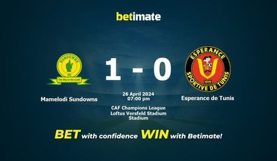 Mamelodi Sundowns vs Espérance de Tunis Prédiction, cotes et conseils de paris 26/04/2024
