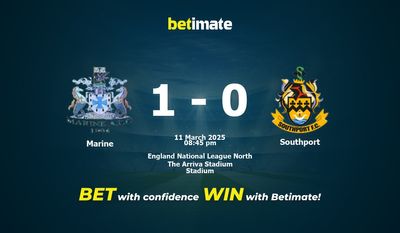 Pronostic Marine vs Southport, cotes et conseils de paris 11/03/2025