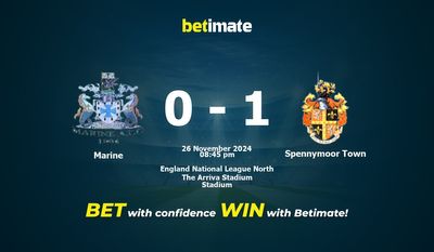 Pronostic Marine vs Spennymoor Town, cotes et conseils de paris 26/11/2024