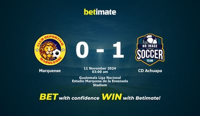 Pronostic Marquense vs CD Achuapa, cotes et conseils de paris 11/11/2024