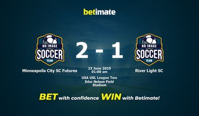 Pronostic, cotes et conseils de paris pour le match Minneapolis City SC Futures contre River Light SC (23/06/2025)