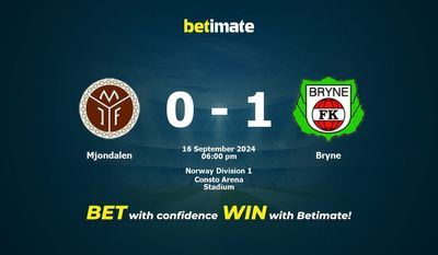 Pronostic Mjondalen vs Bryne, cotes et conseils de paris 16/09/2024
