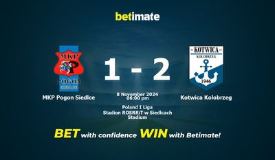 MKP Pogon Siedlce vs Kotwica Kolobrzeg Prédiction, cotes et conseils de paris 11/08/2024