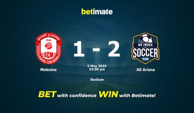 Pronostic, cotes et conseils de paris Moknine vs AS Ariana (05/05/2025)