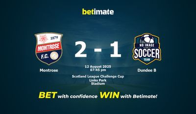 Pronostic Montrose vs Dundee B, cotes et conseils de paris (08/12/2025)