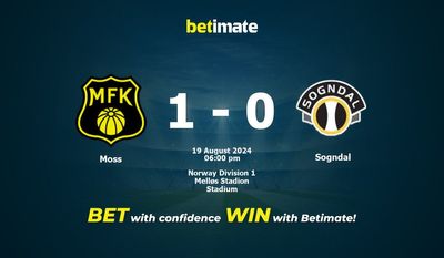 Moss vs Sogndal Prédiction, cotes et conseils de paris 19/08/2024