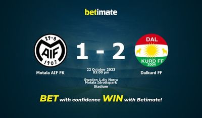 Motala AIF FK vs Dalkurd FF Prédiction, cotes et conseils de paris 22/10/2023