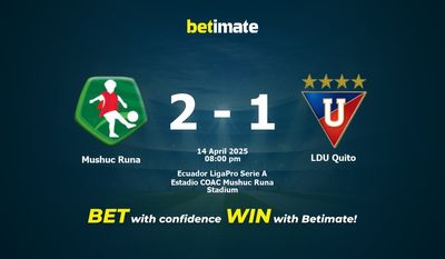 Pronostic, cotes et conseils de paris Mushuc Runa vs LDU Quito (14/04/2025)