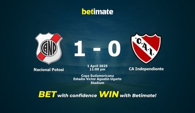 Nacional Potosí vs CA Independiente Prédiction, cotes et conseils de paris 01/04/2025