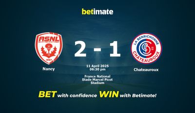 Pronostic, cotes et conseils de paris Nancy vs Châteauroux (11/04/2025)