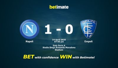 Pronostic, cotes et conseils de paris Naples - Empoli (14/04/2025)