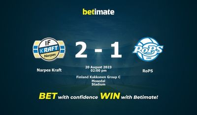 Narpes Kraft vs RoPS Pronostics, cotes et conseils de paris 20/08/2023