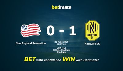 Pronostic, cotes et conseils de paris New England Revolution vs Nashville SC (25/06/2025)