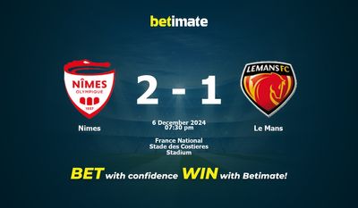 Pronostic Nîmes vs Le Mans, cotes et conseils de paris 12/06/2024