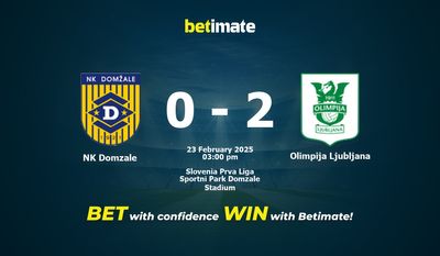 NK Domzale vs Olimpija Ljubljana Prédiction, cotes et conseils de paris 23/02/2025