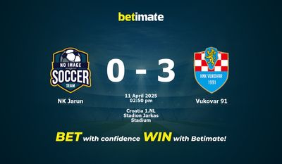 NK Jarun vs Vukovar 91 Prédiction, cotes et conseils de paris 11/04/2025