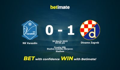 Pronostic, cotes et conseils de paris NK Varazdin vs Dinamo Zagreb (30/03/2025)
