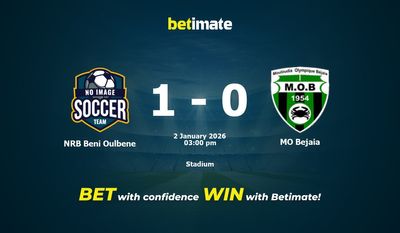 NRB Beni Oulbene vs MO Bejaia Prédiction, cotes et conseils de paris 02/01/2026