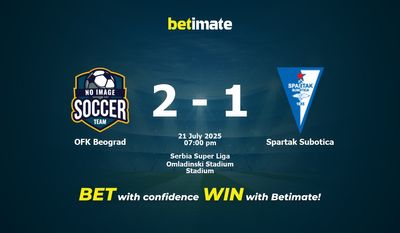 Pronostic, cotes et conseils de paris OFK Belgrade - Spartak Subotica (21/07/2025)