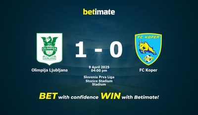 Olimpija Ljubljana vs FC Koper Prédiction, cotes et conseils de paris 09/04/2025
