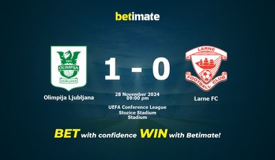 Olimpija Ljubljana vs Larne FC Prédiction, cotes et conseils de paris 28/11/2024