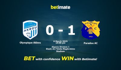 Olympique Akbou vs Paradou AC Prédiction, cotes et conseils de paris 03/06/2025