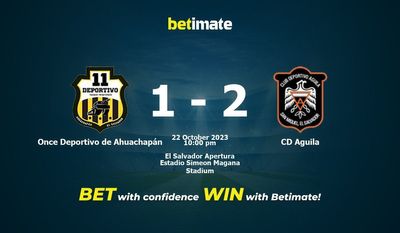 Once Deportivo de Ahuachapán vs CD Aguila Prédiction, cotes et conseils de paris 22/10/2023