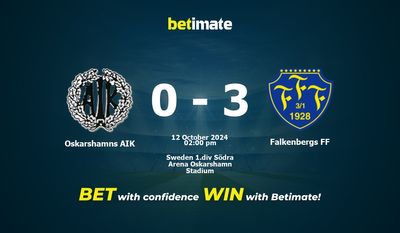Oskarshamns AIK vs Falkenbergs FF Prédiction, cotes et conseils de paris 12/10/2024