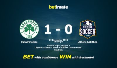 Panathinaikos vs Athens Kallithea Pronostic, cotes et conseils de paris 22/12/2024