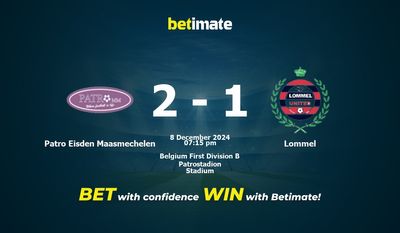 Patro Eisden Maasmechelen vs Lommel Prédiction, cotes et conseils de paris 08/12/2024