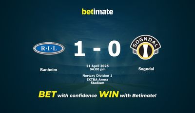 Ranheim vs Sogndal Prédiction, cotes et conseils de paris 21/04/2025