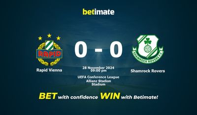 Pronostic, cotes et conseils de paris Rapid Vienna vs Shamrock Rovers 28/11/2024