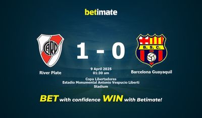 Pronostic, cotes et conseils de paris River Plate - Barcelone Guayaquil (09/04/2025)
