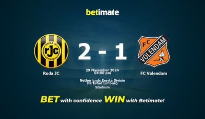 Roda JC vs FC Volendam Prédiction, cotes et conseils de paris 29/11/2024
