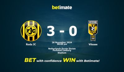 Pronostic Roda JC vs Vitesse, cotes et conseils de paris 26/11/2024