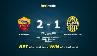 Roma U19 vs Hellas Vérone U19 Prédiction, cotes et conseils de paris 27/11/2023