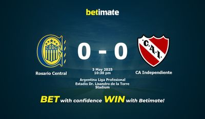 Rosario Central vs CA Independiente Prédiction, cotes et conseils de paris 03/05/2025
