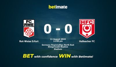 Rot-Weiss Erfurt vs Hallescher FC Prédiction, cotes et conseils de paris 11/08/2024