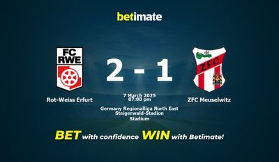Pronostic, cotes et conseils de paris Rot-Weiss Erfurt vs ZFC Meuselwitz 03/07/2025