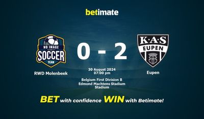RWD Molenbeek vs Eupen Prédiction, cotes et conseils de paris 30/08/2024