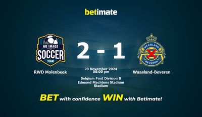 RWD Molenbeek vs Waasland-Beveren Prédiction, cotes et conseils de paris 23/11/2024