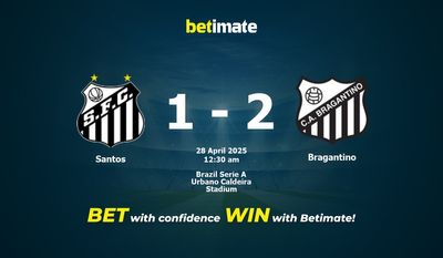 Pronostic Santos vs Bragantino, cotes et conseils de paris (27/04/2025)